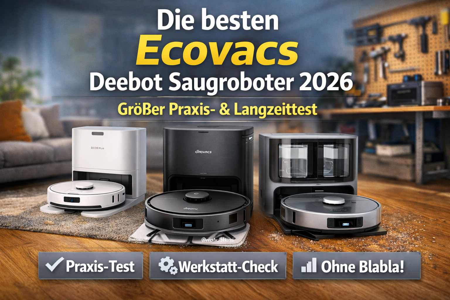 Die besten Ecovacs Deebot Saugroboter 2026 – Praxis- & Langzeittest