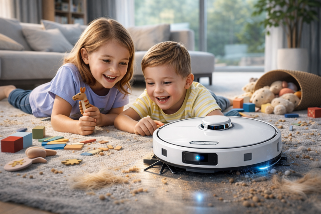 Saugroboter im Familienhaushalt – Alltagstest